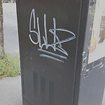 Graffiti at 1232 Beacon St