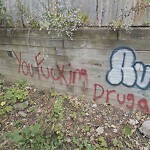 Graffiti at 64 Gardner Rd