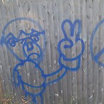 Graffiti at 37 Winthrop Rd