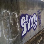 Graffiti at 18 Griggs Ter