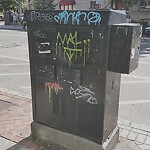 Graffiti at 525 599 Harvard Street Brookline