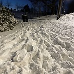 Unshoveled/Icy Sidewalk at 100 Fisher Ave
