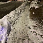 Unshoveled/Icy Sidewalk at 56 Linden Pl