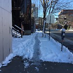 Unshoveled/Icy Sidewalk at 654 Brookline Ave