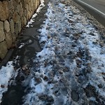 Unshoveled/Icy Sidewalk at 71 Grove St, Chestnut Hill