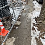 Sidewalk Obstruction at 159 Aspinwall Ave