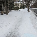 Unshoveled/Icy Sidewalk at 26 Beech Rd Longwood