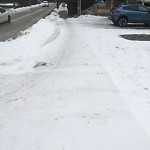 Unshoveled/Icy Sidewalk at 5 Carlton St Longwood