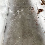 Unshoveled/Icy Sidewalk at 210 Middlesex Rd, Chestnut Hill