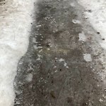 Unshoveled/Icy Sidewalk at 180 Middlesex Rd, Chestnut Hill