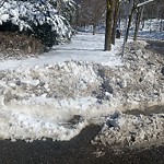 Unshoveled/Icy Sidewalk at Fairgreen Pl, Chestnut Hill