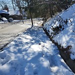 Unshoveled/Icy Sidewalk at 129 Addington Rd