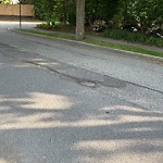 Pothole at 14 Norfolk Rd, Chestnut Hill