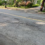 Pothole at 5 Circuit Rd, Chestnut Hill