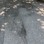 Pothole at 1–15 Norfolk Rd, Chestnut Hill