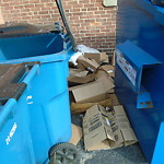 Trash/Recycling at 8 Harvard St Brookline Village