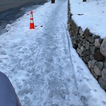 Unshoveled/Icy Sidewalk at 75–99 Sewall Ave