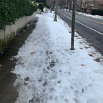 Unshoveled/Icy Sidewalk at 68 Clinton Rd