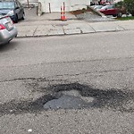 Pothole at 35 Dummer St Brookline