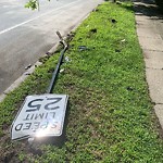 Damaged Sign at 109 Lee St
