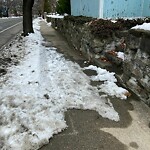 Unshoveled/Icy Sidewalk at 656 Chestnut Hill Ave