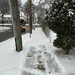 Unshoveled/Icy Sidewalk at 455 Vfw Pkwy, Chestnut Hill