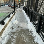 Unshoveled/Icy Sidewalk at 102 Cypress St