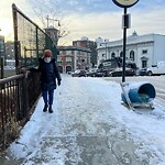 Unshoveled/Icy Sidewalk at 195 Washington St