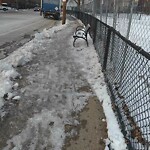 Unshoveled/Icy Sidewalk at Cypress St Opp Henry St
