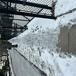 Unshoveled/Icy Sidewalk at Northeastern University   Parsons Field, Brookline 02446