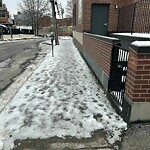 Unshoveled/Icy Sidewalk at 55 Station St