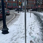 Unshoveled/Icy Sidewalk at Walnut St