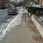 Unshoveled/Icy Sidewalk at 156 Longwood Ave