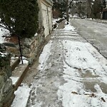 Unshoveled/Icy Sidewalk at 42.34 N 71.13 W