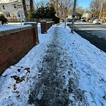 Unshoveled/Icy Sidewalk at 400 Washington St