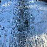 Unshoveled/Icy Sidewalk at 43 Verndale St