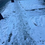 Unshoveled/Icy Sidewalk at 68 Columbia St