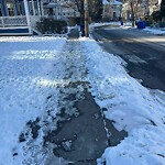 Unshoveled/Icy Sidewalk at 40 Columbia St