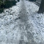 Unshoveled/Icy Sidewalk at 11 Clinton Rd