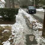 Unshoveled/Icy Sidewalk at 206 Middlesex Rd, Chestnut Hill