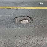 Pothole at Boston University, 101–199 Essex St, Boston 02446