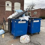 Trash/Recycling at Webster Pl & Harvard St