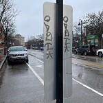 Graffiti at 252 Harvard St