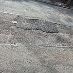 Pothole at Gardner Rd