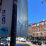 Graffiti at 216 Washington St
