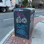 Graffiti at 397 Harvard St