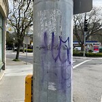 Graffiti at 2 Brington Rd