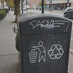 Graffiti at 508 Harvard St