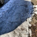 Unshoveled/Icy Sidewalk at 155 Longwood Ave