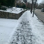 Unshoveled/Icy Sidewalk at 54 Buckminster Rd